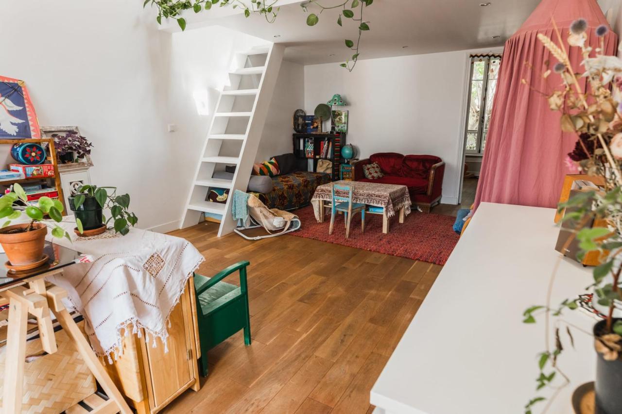 Bright Atypical Duplex In Menilmontant Leilighet Paris Eksteriør bilde
