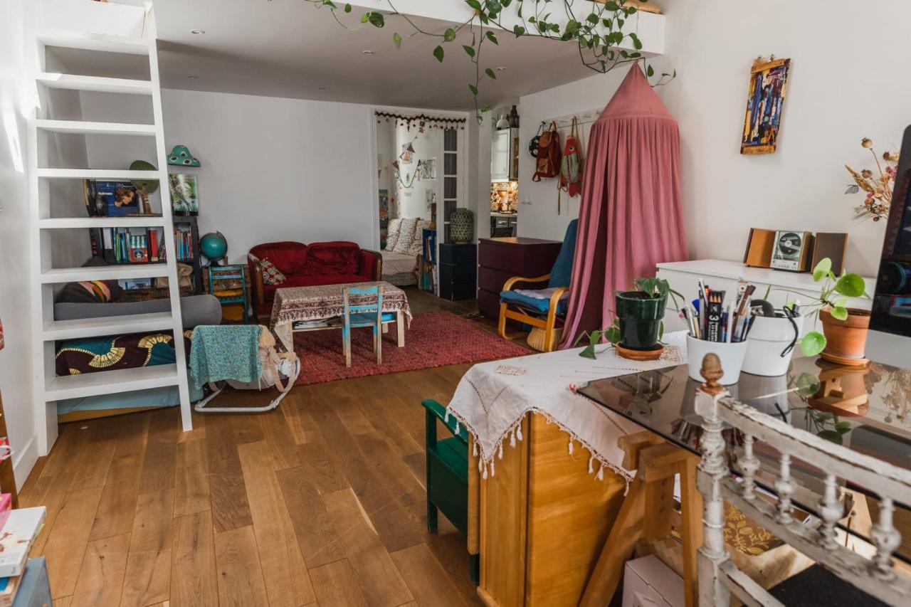 Bright Atypical Duplex In Menilmontant Leilighet Paris Eksteriør bilde