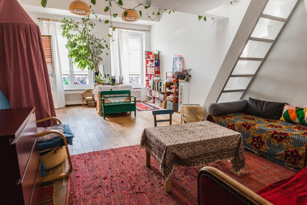 Bright Atypical Duplex In Menilmontant Leilighet Paris Eksteriør bilde