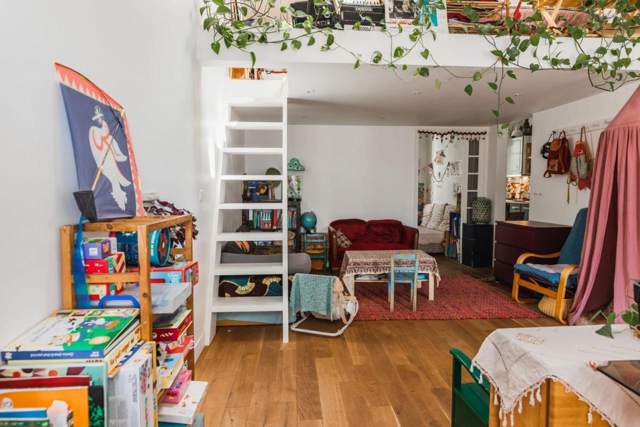 Bright Atypical Duplex In Menilmontant Leilighet Paris Eksteriør bilde
